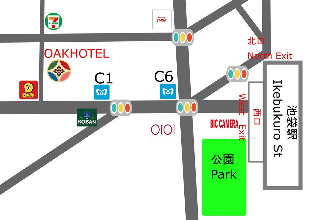 Oak Hotel Ikebukuro Tokyo Dış mekan fotoğraf